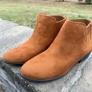 Tan Suede Ankle Boots
